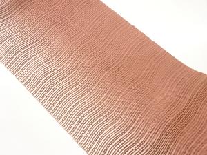 絽綴れよろけ横縞模様織出し暈し名古屋帯